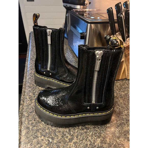 New Dr. Martens Distressed Chelsea Platform Boots - Picture 4 of 10